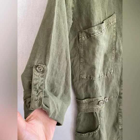 NWT YOUNG FABULOUS & BROKE YFB Linen  Blend Lake Side Romper Sz Xs - Picture 7 of 16